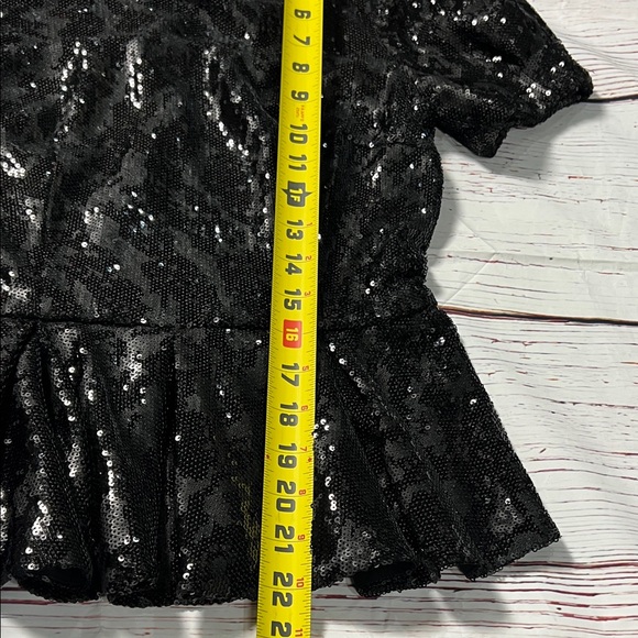 ANTONIO MELANI Black Sequin Blouse - Picture 5 of 9